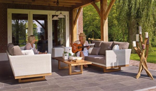Relaxing in the Patio