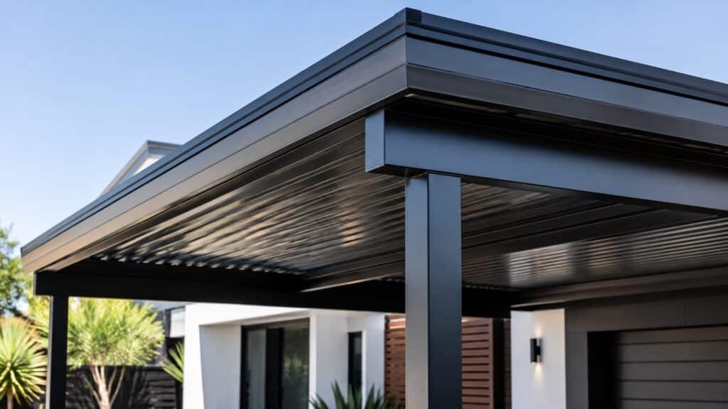 Carport Benowa 3 Premium Colorbond steel carport showcasing quality finishes and modern design.